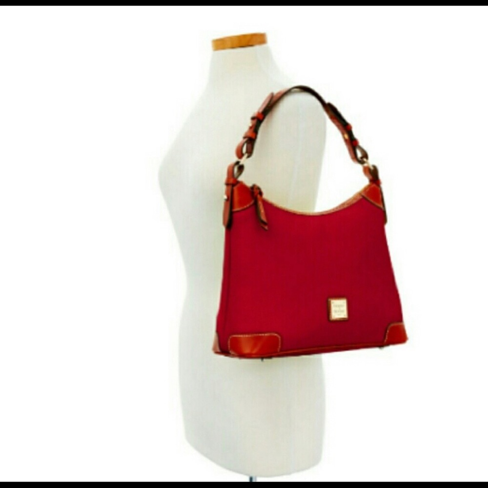 DOONEY & BOURKE Shoulder Red Leather Hobo Bag